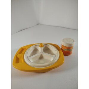 Fisher Price Baby Food Carrots EMPTY Warming Dish Plate Mealtime